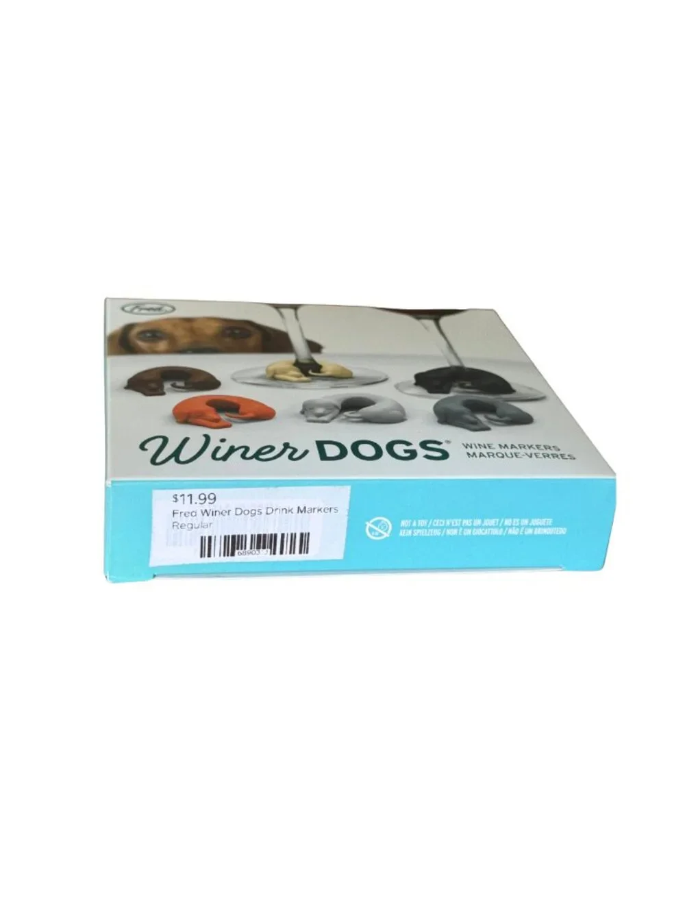 Fred WINER DOGS Dachshund Dog Drink Markers Set of 6 NWT